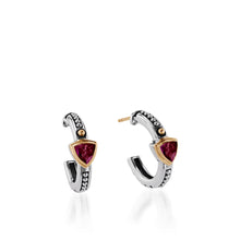 Load image into Gallery viewer, Arrivo Petite Trillion Hoop Earrings