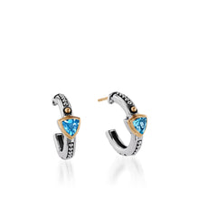Load image into Gallery viewer, Arrivo Petite Trillion Hoop Earrings