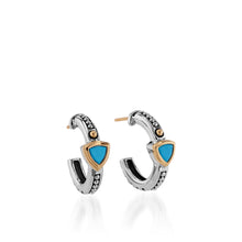 Load image into Gallery viewer, Arrivo Petite Trillion Hoop Earrings