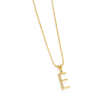 Load image into Gallery viewer, Initial E Diamond Medallion Pendant