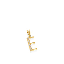 Load image into Gallery viewer, Initial E Diamond Medallion Pendant