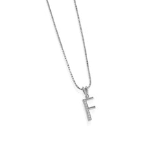 Load image into Gallery viewer, Initial F Diamond Medallion Pendant