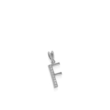 Load image into Gallery viewer, Initial F Diamond Medallion Pendant