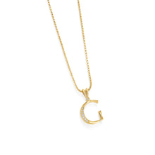 Load image into Gallery viewer, Initial Diamond Pendants Yellow Gold