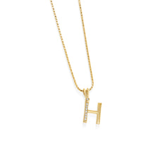Load image into Gallery viewer, Initial H Diamond Pendant
