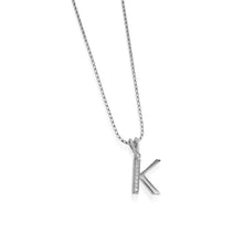 Load image into Gallery viewer, Initial K Diamond Medallion Pendant