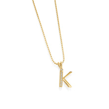 Load image into Gallery viewer, Initial K Diamond Medallion Pendant