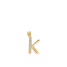 Load image into Gallery viewer, Initial K Diamond Medallion Pendant