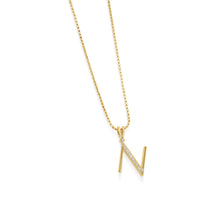 Load image into Gallery viewer, Initial N Diamond Pendant
