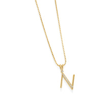 Load image into Gallery viewer, Initial Diamond Pendants Yellow Gold