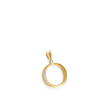 Load image into Gallery viewer, Initial O Diamond Medallion Pendant