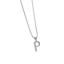 Load image into Gallery viewer, Initial P Diamond Medallion Pendant