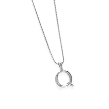 Load image into Gallery viewer, Initial Q Diamond Medallion Pendant