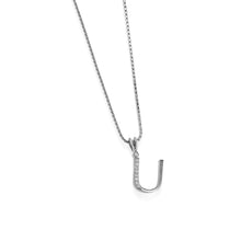 Load image into Gallery viewer, Initial U Diamond Medallion Pendant