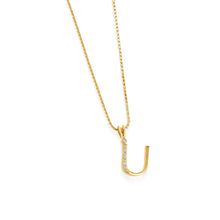 Load image into Gallery viewer, Initial Diamond Pendants Yellow Gold