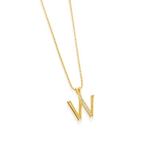 Load image into Gallery viewer, Initial Diamond Pendants Yellow Gold