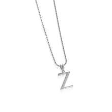 Load image into Gallery viewer, Initial Z Diamond Medallion Pendant
