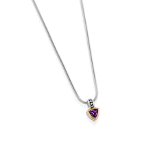 Load image into Gallery viewer, Arrivo  Petite Trillion Pendant Necklace