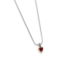 Load image into Gallery viewer, Arrivo  Petite Trillion Pendant Necklace