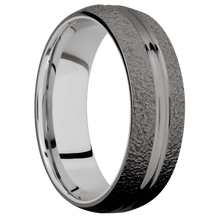 Load image into Gallery viewer, Tantalum Noir + Polish , Stipple Finish + Palladium Silver