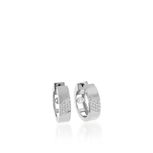 Load image into Gallery viewer, Havana Pave Diamond Hoop Earrings