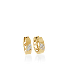Load image into Gallery viewer, Havana Pave Diamond Hoop Earrings