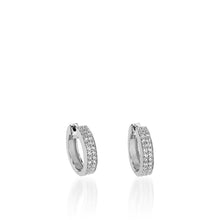 Load image into Gallery viewer, Orion Pave Diamond Hoops