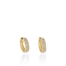 Load image into Gallery viewer, Orion Pave Diamond Hoops