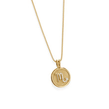 Load image into Gallery viewer, Scorpio Zodiac Medallion Pendant