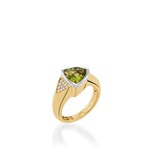 Load image into Gallery viewer, Signature Peridot and Pave Diamond Ring

