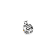 Load image into Gallery viewer, Scorpio Silver Zodiac Medallion Pendant