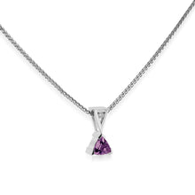 Load image into Gallery viewer, February Gold Birthstone Medallion Pendant
