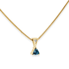 Load image into Gallery viewer, December Gold Birthstone Medallion Pendant