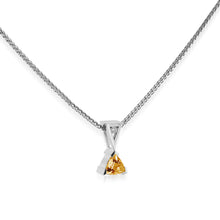 Load image into Gallery viewer, November Gold Birthstone Medallion Pendant