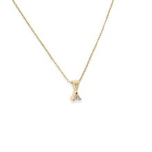 Load image into Gallery viewer, April Gold Birthstone Medallion Pendant
