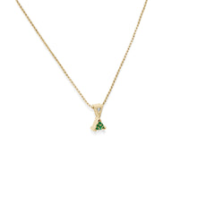 Load image into Gallery viewer, May Gold Birthstone Medallion Pendant