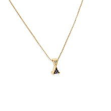 Load image into Gallery viewer, September Gold Birthstone Medallion Pendant