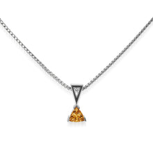 Load image into Gallery viewer, November Gold Birthstone Medallion Pendant