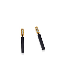 Load image into Gallery viewer, Duplex Petite Pave Dangle Earrings
