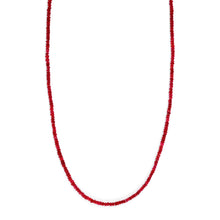 Load image into Gallery viewer, Tempo Ruby 3mm Bead Necklace