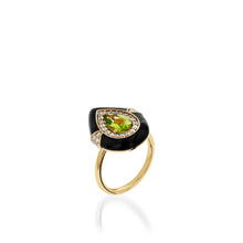 Load image into Gallery viewer, Prisma Peridot and Diamond Ring