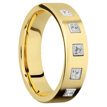 Load image into Gallery viewer, 14K Yellow Gold + Anglesatin Finish