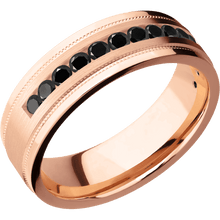 Load image into Gallery viewer, 18K Rose Gold + Satin , Polish Finish