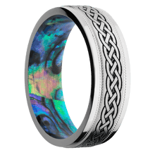 Load image into Gallery viewer, Palladium Silver + Satin , Polish Finish + Abalone