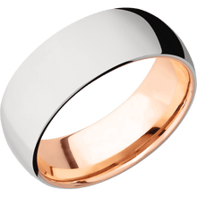 Load image into Gallery viewer, 14K White Gold + Polish Finish + 14K Rose Gold