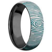 Load image into Gallery viewer, 14K White Gold + Satin Finish + Zirconium