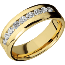 Load image into Gallery viewer, 14K Yellow Gold + Hammer , Polish Finish