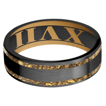 Load image into Gallery viewer, Zirconium + Satin Finish + Gold