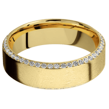 Load image into Gallery viewer, 14K Yellow Gold + Distressed , Polish Finish