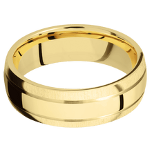 Load image into Gallery viewer, 14K Yellow Gold + Polish , Crosssatin Finish